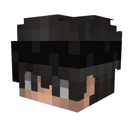 TrendyBoy Minecraft avatar head, 3D render