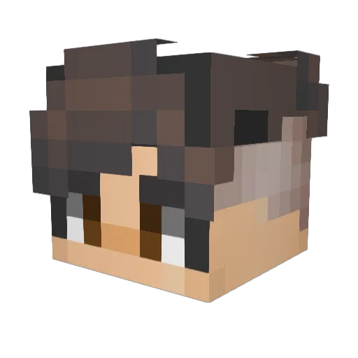 TrendyBreadd Minecraft avatar head, 3D render