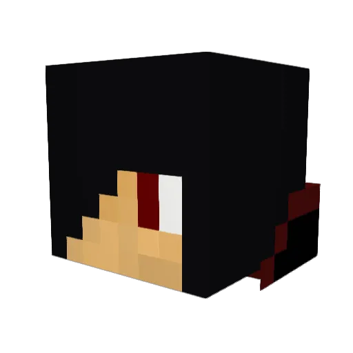 TrendyFlunky Minecraft avatar head, 3D render