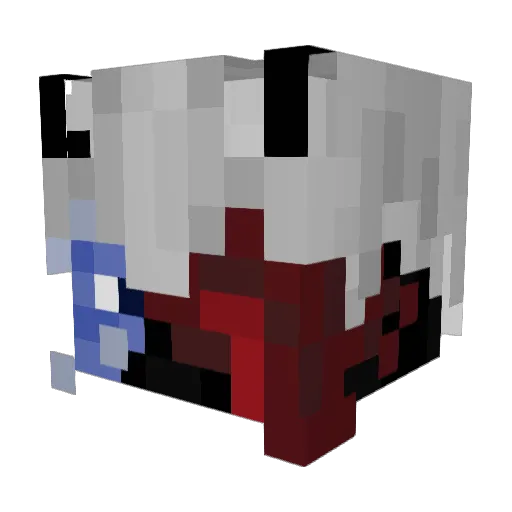 Trenega Minecraft avatar head, 3D render