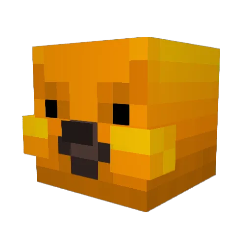 Trener_ Minecraft avatar head, 3D render