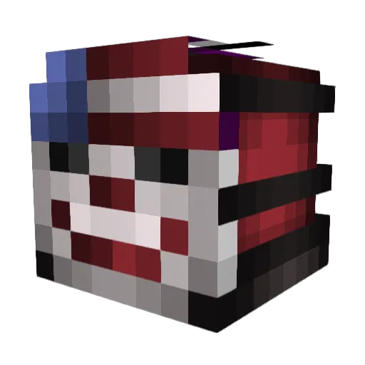 Treninator Minecraft avatar head, 3D render