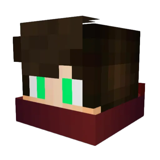 Trenke02 Minecraft avatar head, 3D render