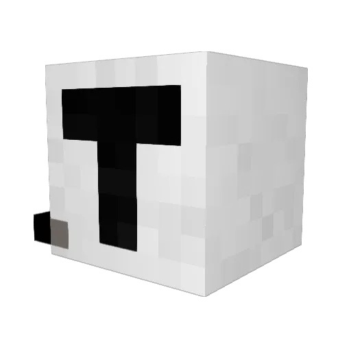 Trent_Touch Minecraft avatar head, 3D render