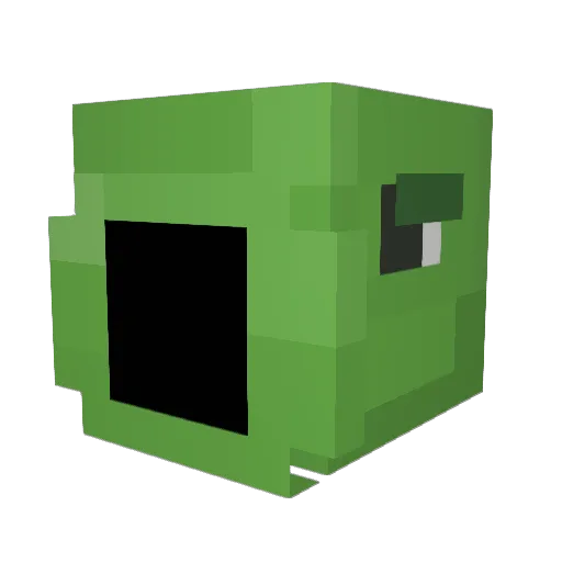 Trentendo64 Minecraft avatar head, 3D render