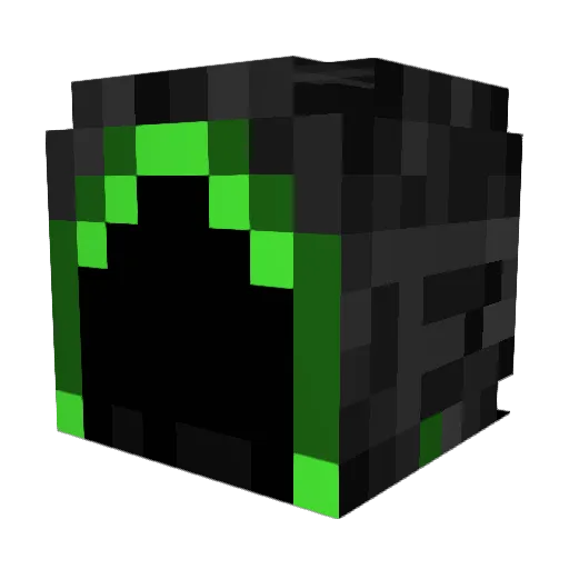 TreoTroy Minecraft avatar head, 3D render