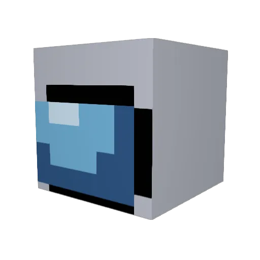 Trepidat_ Minecraft avatar head, 3D render