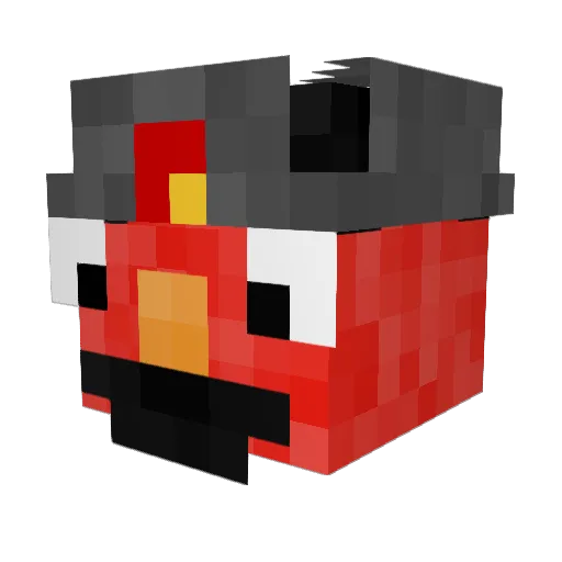 Trepyy Minecraft avatar head, 3D render