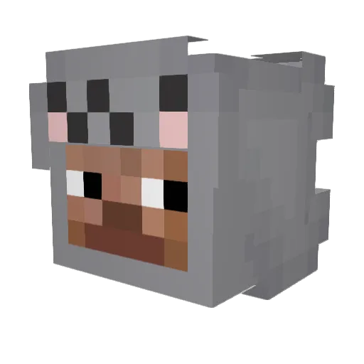 Tres3Leches Minecraft avatar head, 3D render