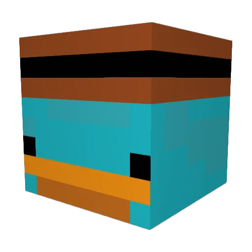 Tres_Balls_Billy Minecraft avatar head, 3D render