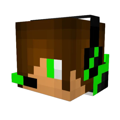 Treshkill Minecraft avatar head, 3D render