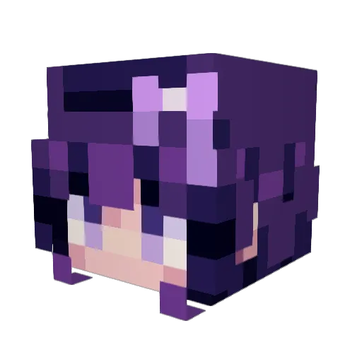 Treskinju Minecraft avatar head, 3D render