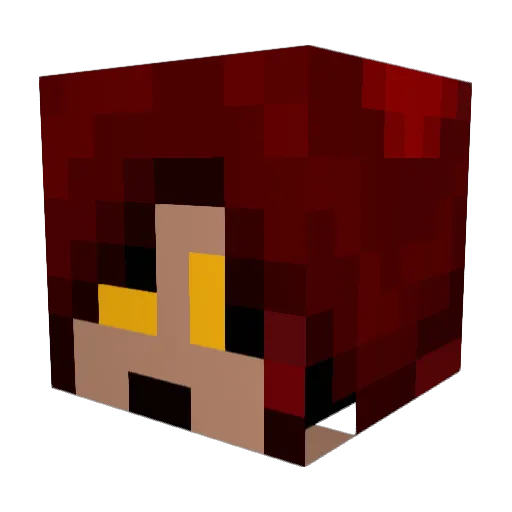 Tretalia Minecraft avatar head, 3D render