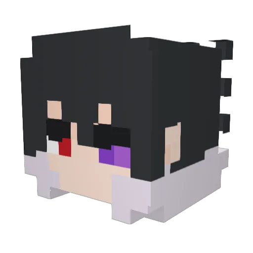 TreuAlpha Minecraft avatar head, 3D render