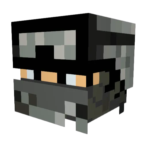 TrevC2 Minecraft avatar head, 3D render