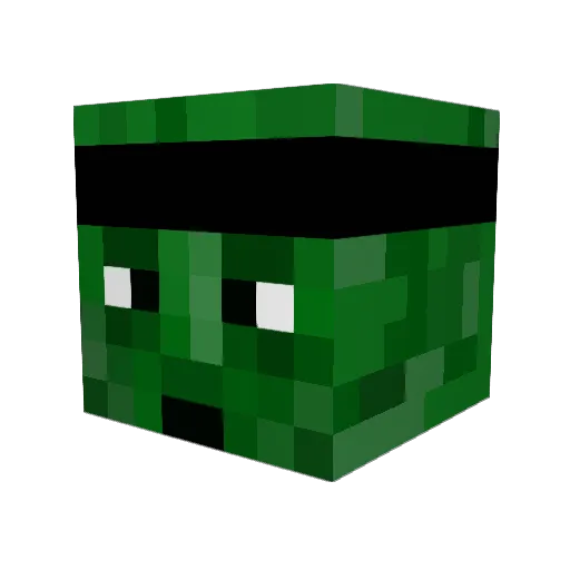TrevTheLegend Minecraft avatar head, 3D render