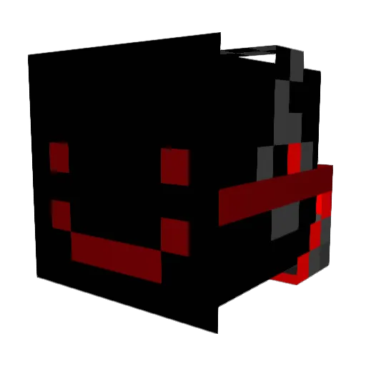 Trev_B Minecraft avatar head, 3D render