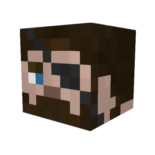 Trevanion Minecraft avatar head, 3D render
