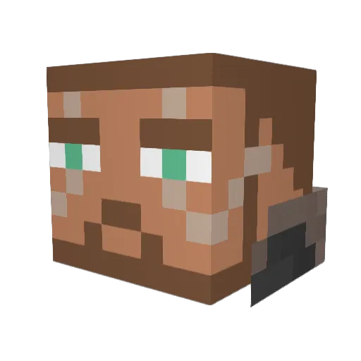 Trevelyan97 Minecraft avatar head, 3D render