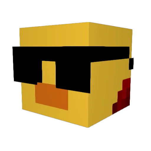 Trevinos Minecraft avatar head, 3D render