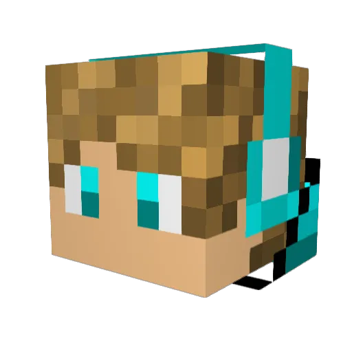 TrevitoGamez Minecraft avatar head, 3D render