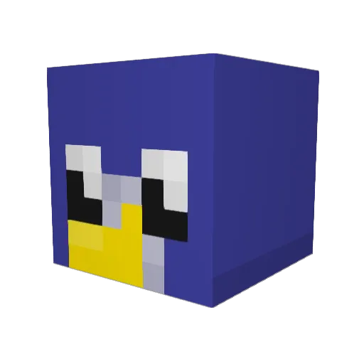Trevizinhaaa Minecraft avatar head, 3D render
