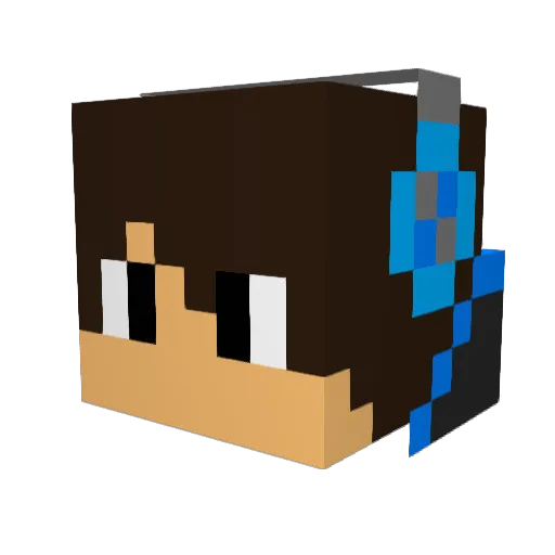 Trevor103 Minecraft avatar head, 3D render