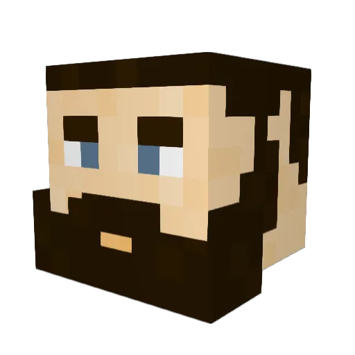 Trevor23z Minecraft avatar head, 3D render