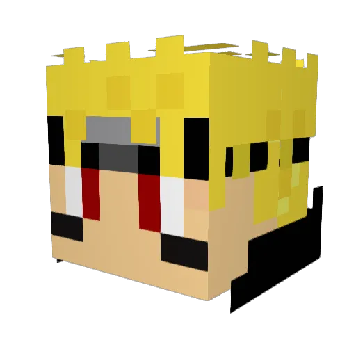 Trevor720 Minecraft avatar head, 3D render