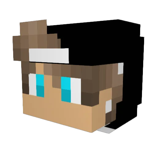 TrevorD290 Minecraft avatar head, 3D render