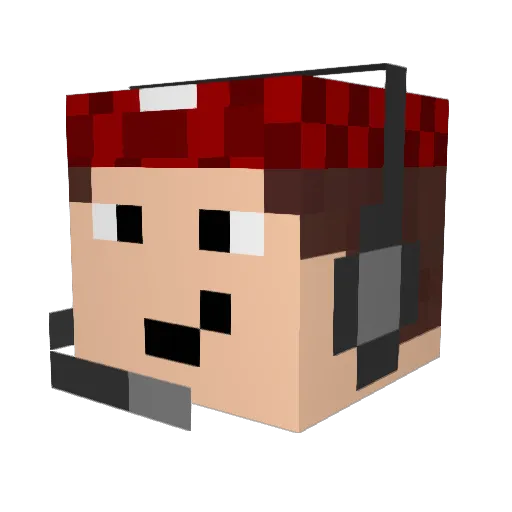 TrevorDAsh77 Minecraft avatar head, 3D render