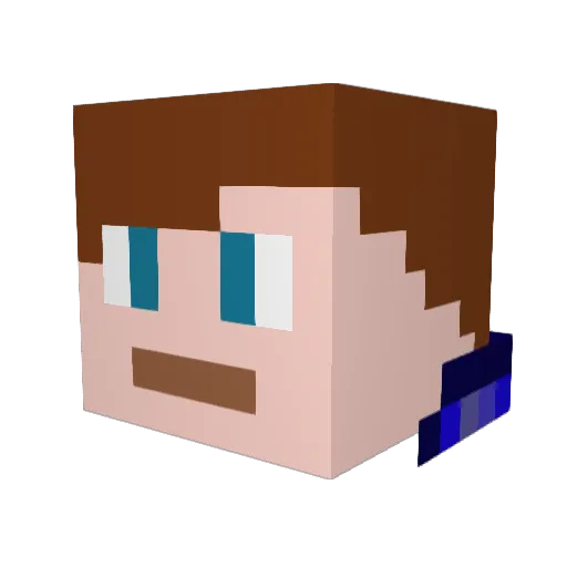 TrevorGuy Minecraft avatar head, 3D render