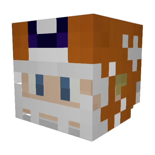 TrevorLawrence Minecraft avatar head, 3D render