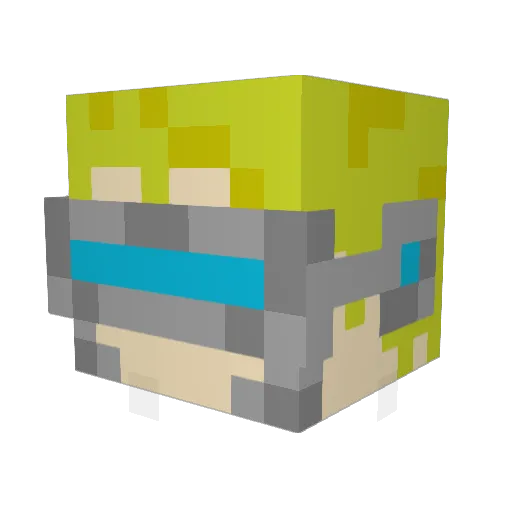 TrevorP8689 Minecraft avatar head, 3D render