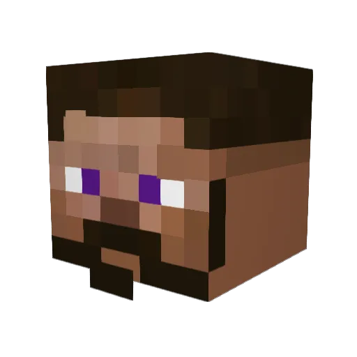 Trevqz Minecraft avatar head, 3D render