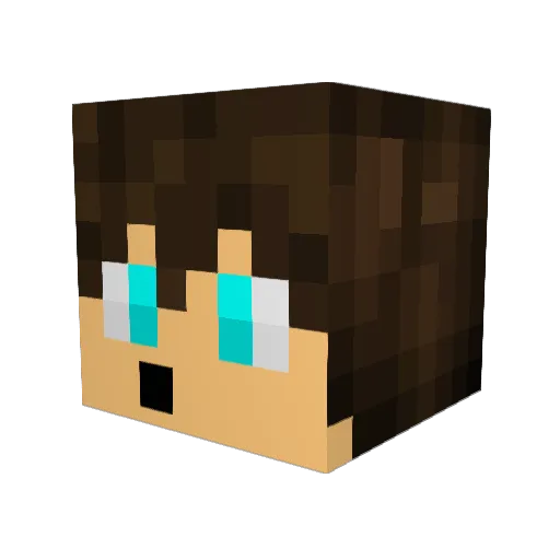 TrewEditing Minecraft avatar head, 3D render