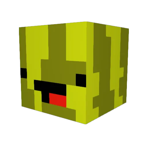 Trewdle Minecraft avatar head, 3D render