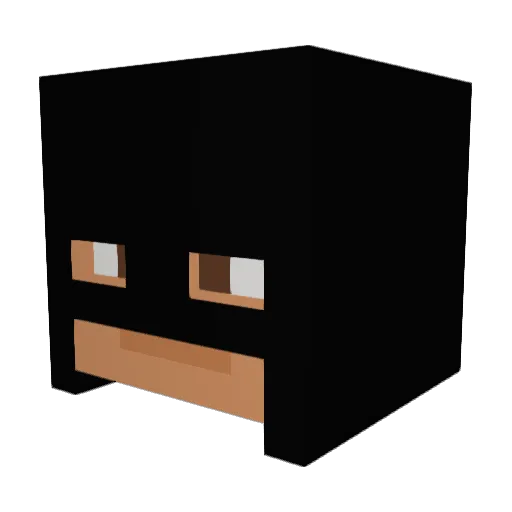 TrexHunter2009 Minecraft avatar head, 3D render