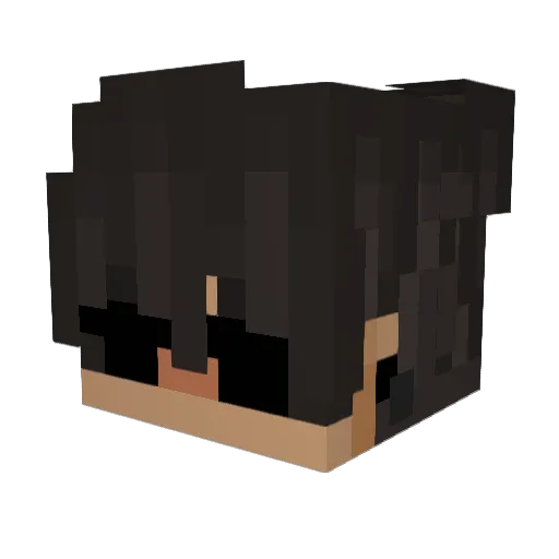 TrexVideos Minecraft avatar head, 3D render