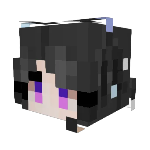 Trexagons Minecraft avatar head, 3D render