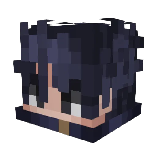 TrexerZ Minecraft avatar head, 3D render