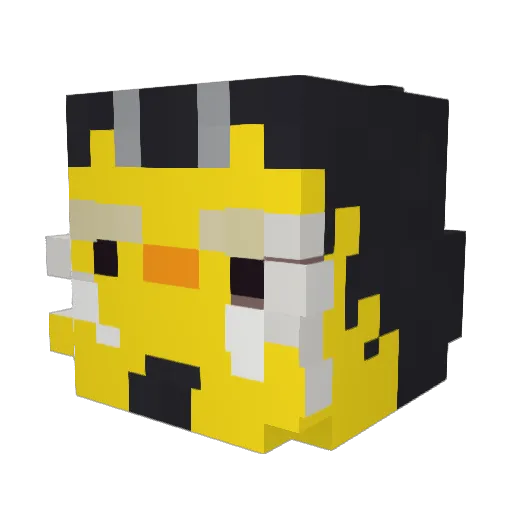 Trexityy Minecraft avatar head, 3D render