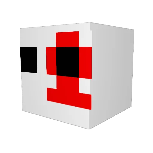 Trexon78 Minecraft avatar head, 3D render