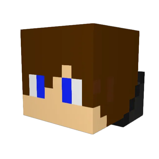 Trey12123 Minecraft avatar head, 3D render