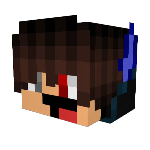 TreyBlazee Minecraft avatar head, 3D render