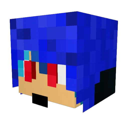 TreyLC Minecraft avatar head, 3D render