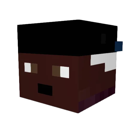 TreyR01 Minecraft avatar head, 3D render