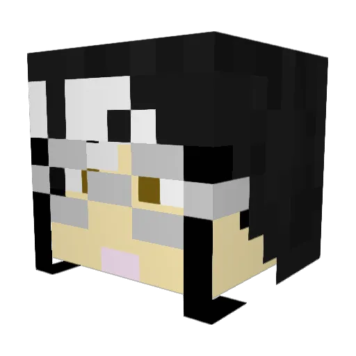 TreyStation Minecraft avatar head, 3D render