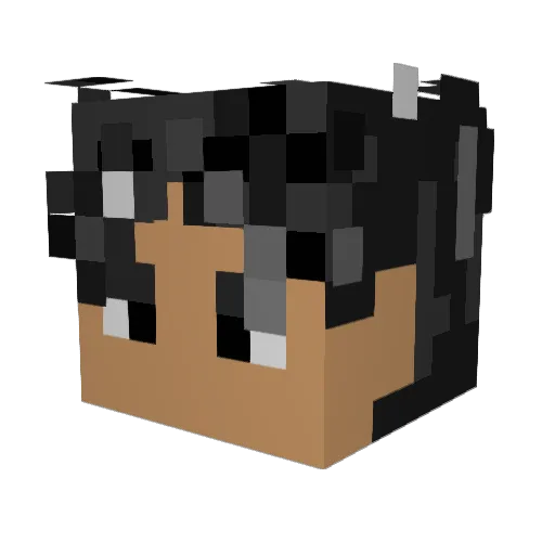 TreyTec9 Minecraft avatar head, 3D render