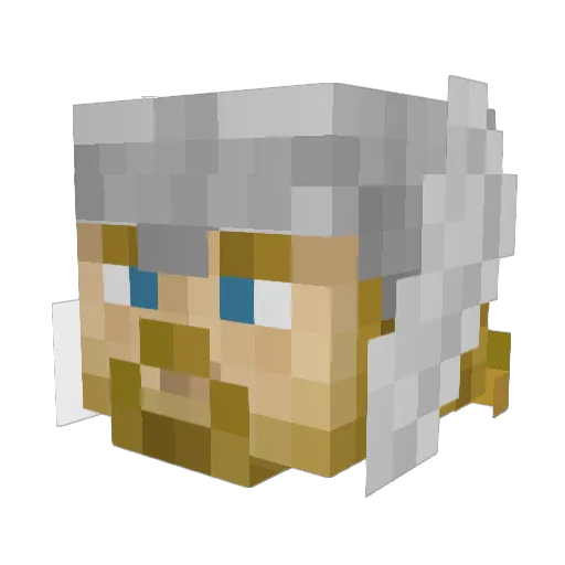 Trey_Kirito Minecraft avatar head, 3D render